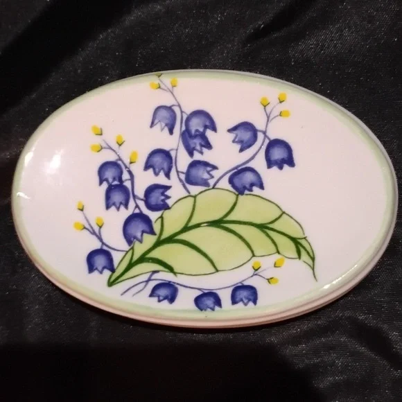 Vintage Floral Ceramic Trinket Dish - Picture 2 of 3